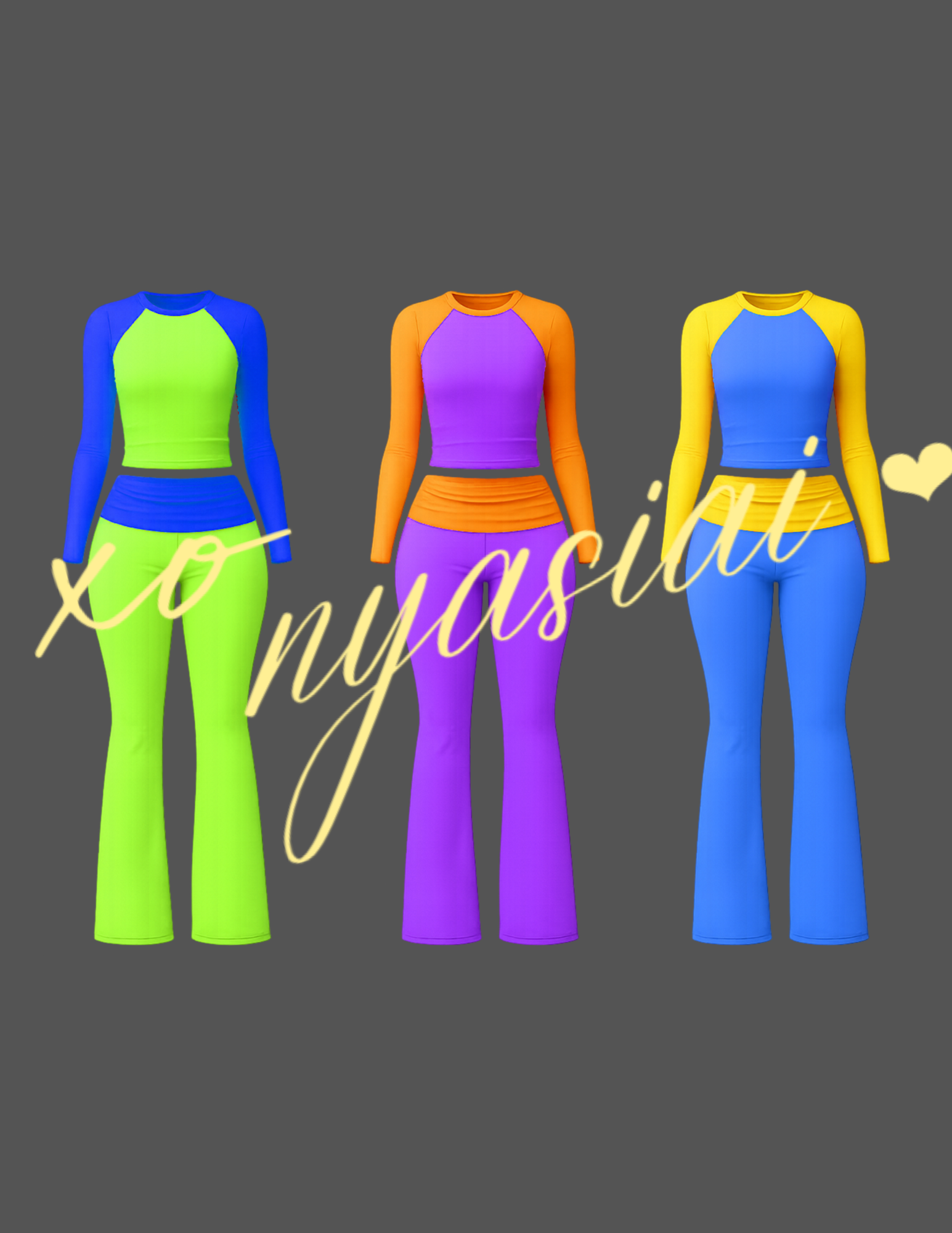 Two piece set mockups