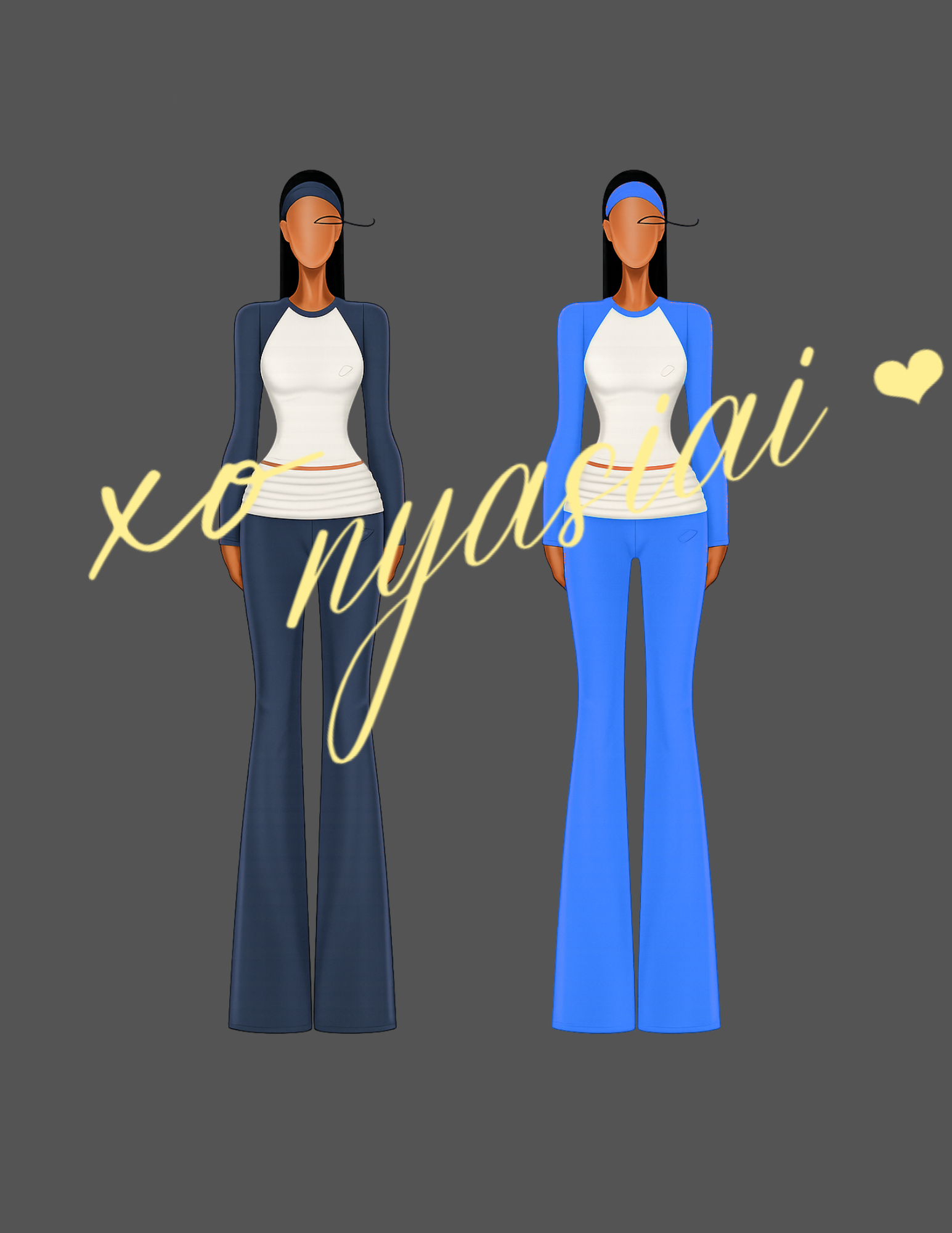 Two piece set mockups